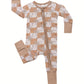 Checkerboard Skeleton Hand Bamboo Jammies