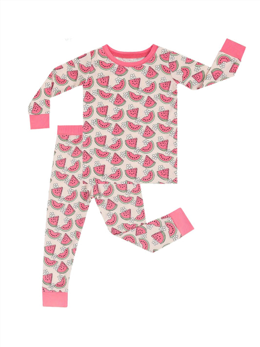 Watermelon Bamboo Jammies (two piece)