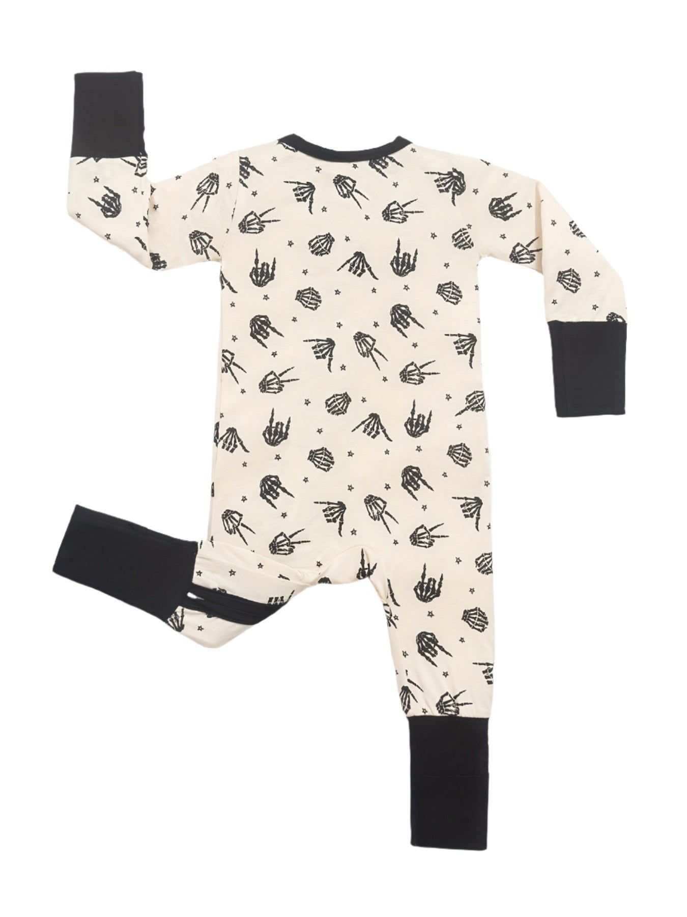 White Skeleton Hand Bamboo Jammies