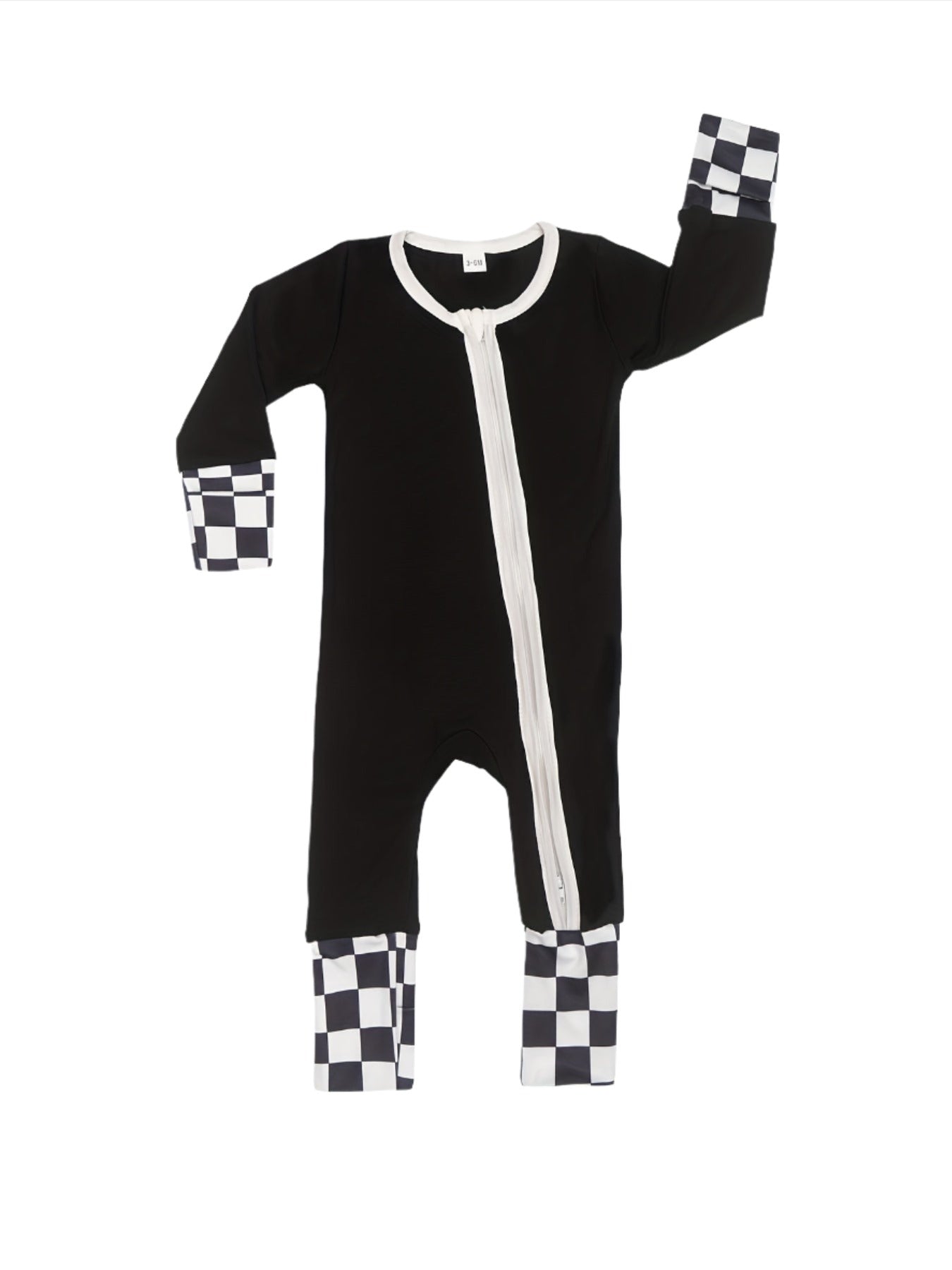 Black and Checkered Bamboo Jammies