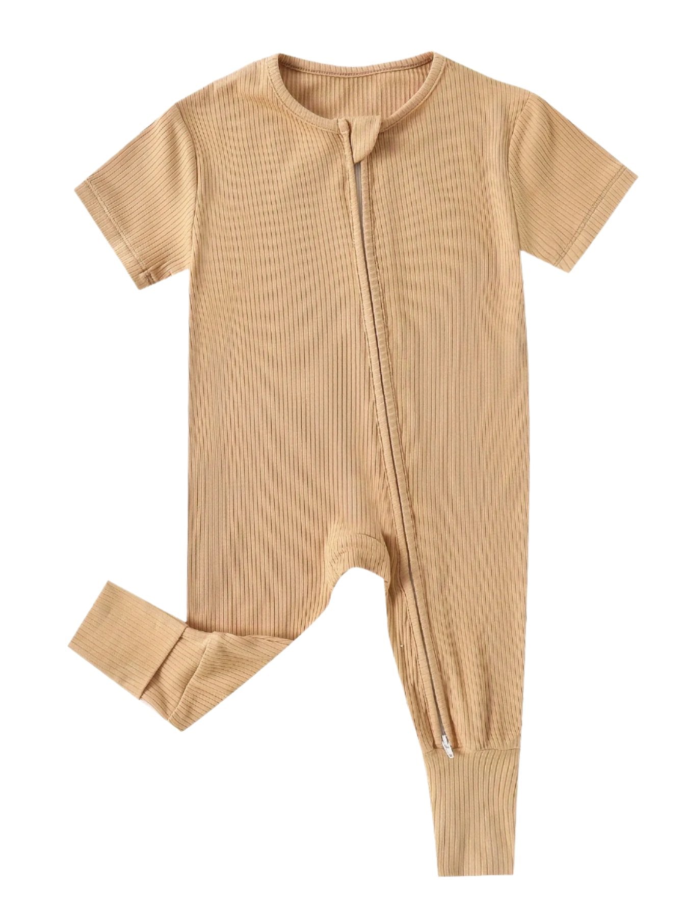 Short Sleeve Ribbed Bamboo Jammies