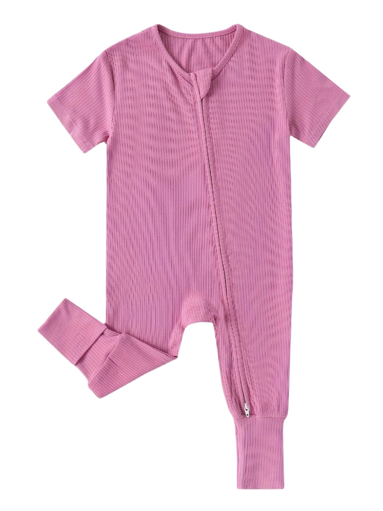 Short Sleeve Ribbed Bamboo Jammies