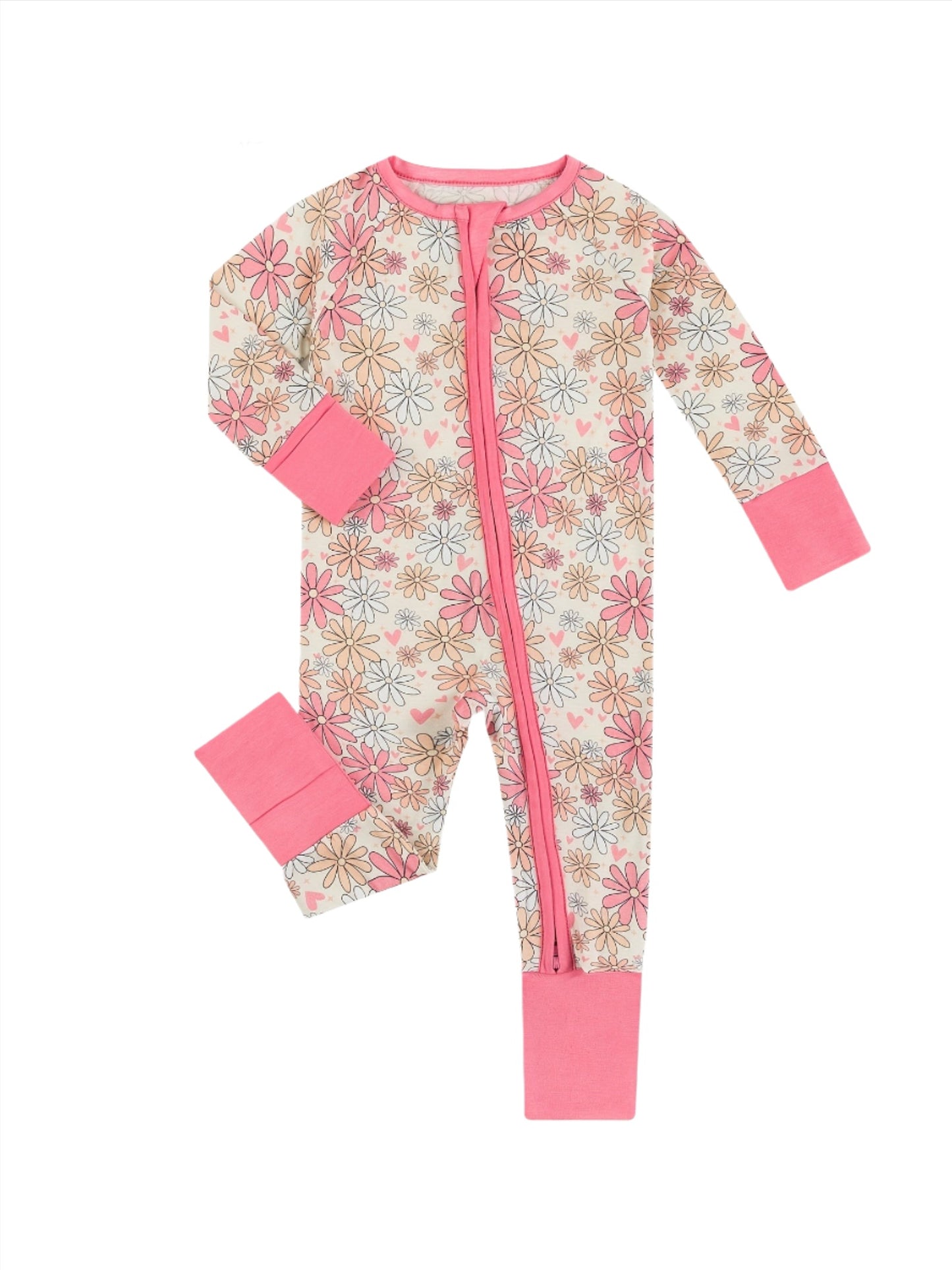 Pink Flower Bamboo Jammies