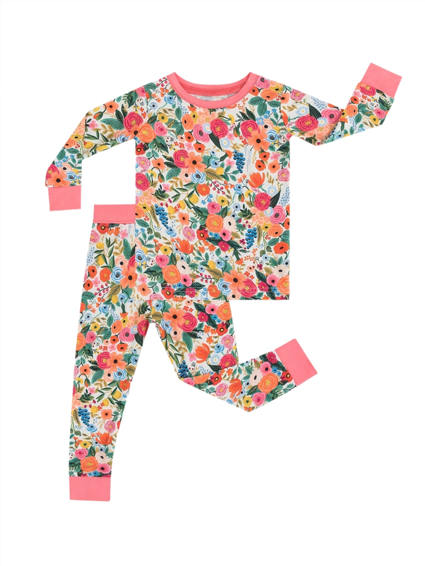 Bright Flowers Bamboo Jammies (two piece)