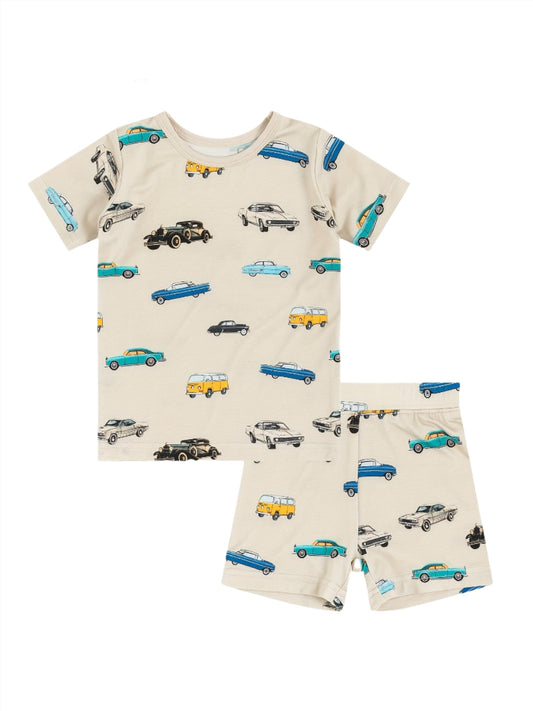 Vintage Cars Bamboo Jammies (two piece shorts)