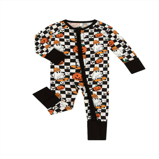 Checkered Halloween Bamboo Jammies