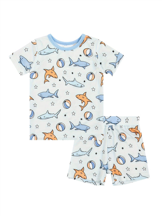 Shark Bamboo Jammies (two piece shorts)