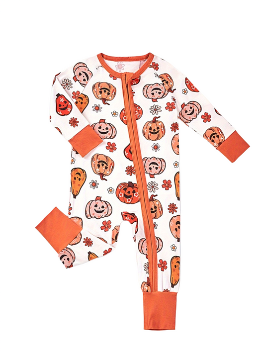 Happy Pumpkin Bamboo Jammies